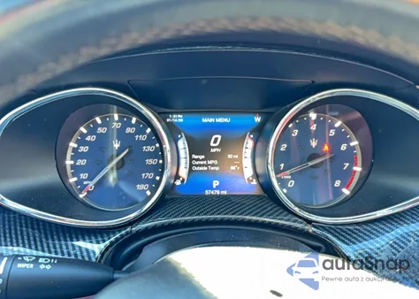 2017 Maserati Quattroporte S z USA, uszkodzony, nr VIN ZAM56RPS0H1236696